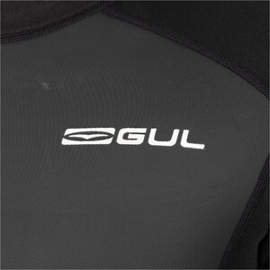 2025 Gul Mens Response 3/2mm Back Zip Shorty Wetsuit RE3319-C1 - Black